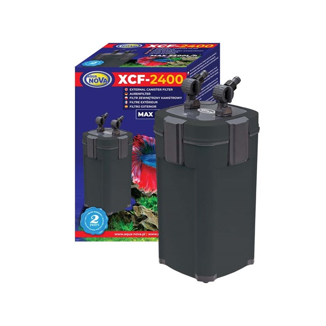 Aqua Nova XCF-2400 - Ytterfilter - 2400 l/h - 9W UVC