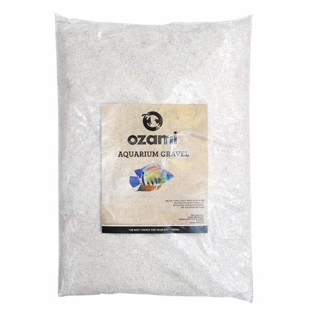 Akvariegrus Marmor - Vit - 0,5 mm - 2 kg