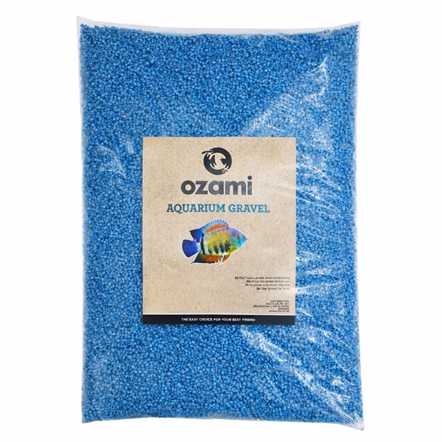Akvariegrus Kvarts - Blå - 2-3 mm - 2 kg