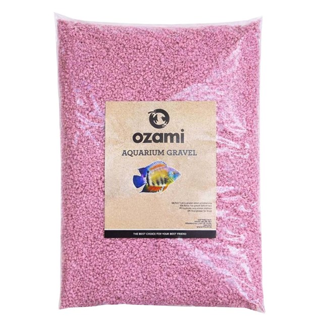 Akvariegrus Kvarts - Rosa - 2-3 mm - 2 kg