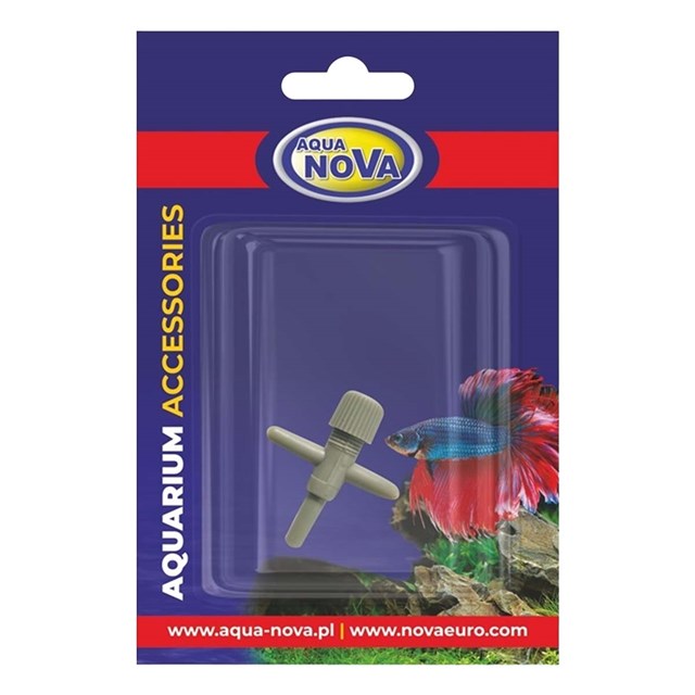 Aqua Nova Luftkran - Grå - 4/6 mm - 2-vägs