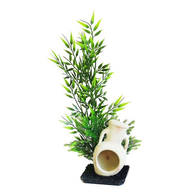 Plastväxt Zen Aqua Ornament - 40 cm