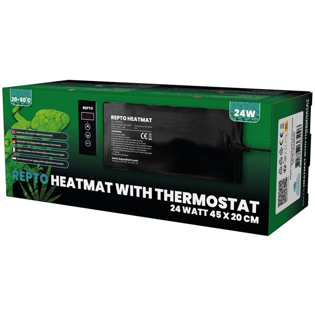 Repto Värmematta med termostat - 24 W - 45x20 cm