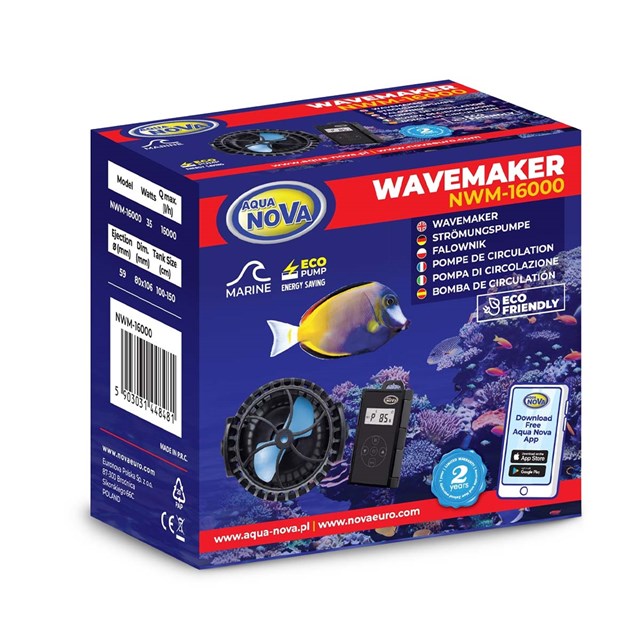 Aqua Nova Wavemaker + Styrenhet+App - 16000 L/H