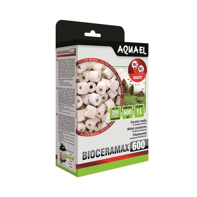 Aquael BioCeraMAX 600 - Keramiska ringar - 1L