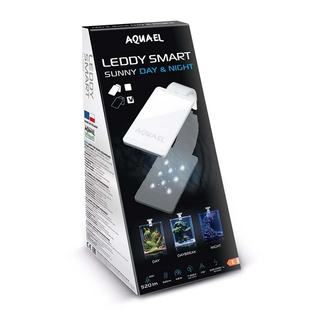 Aquael Leddy Smart - Sunny Day & Night - Svart - LED