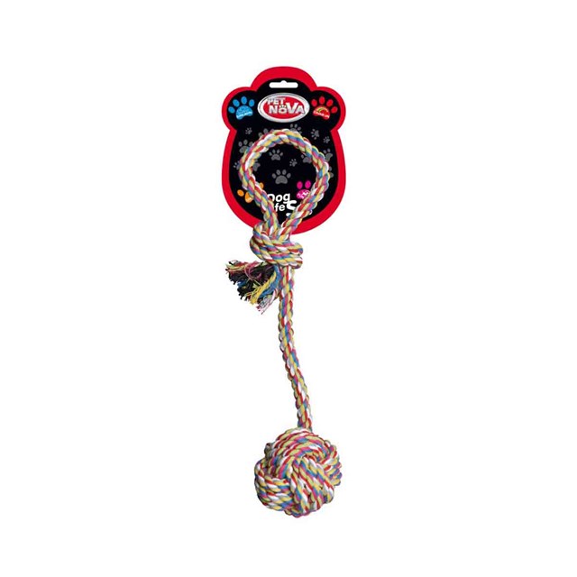 Hundleksak Repboll med Handtag - 9x50 cm