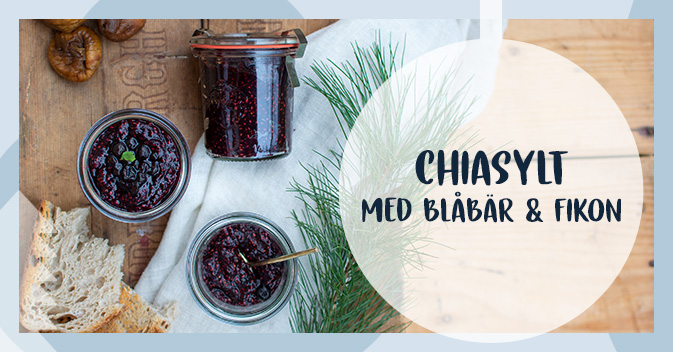 Recept på chiasylt med blåbär och fikon