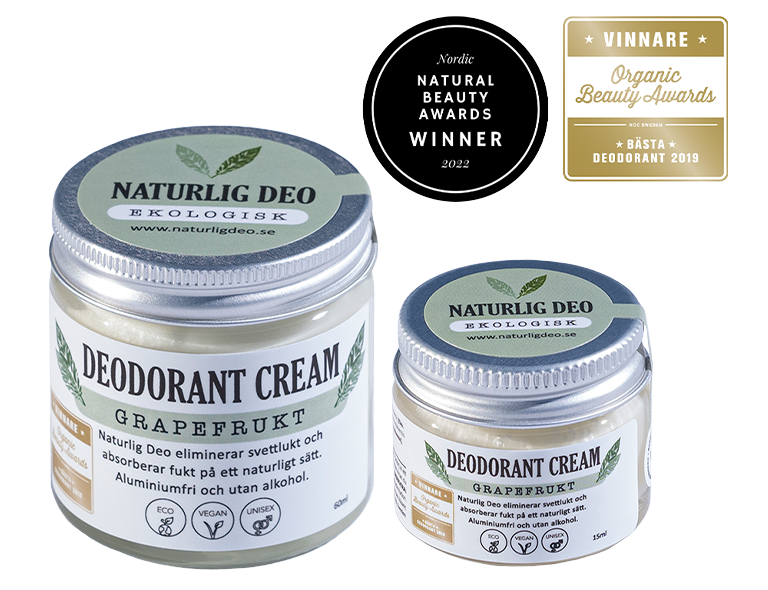 Ekologisk Deodorant Cream Grapefrukt från Naturlig Deo