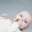 Hevea Naturgumminapp Anatomisk - Powder Pink, 0-3 mån