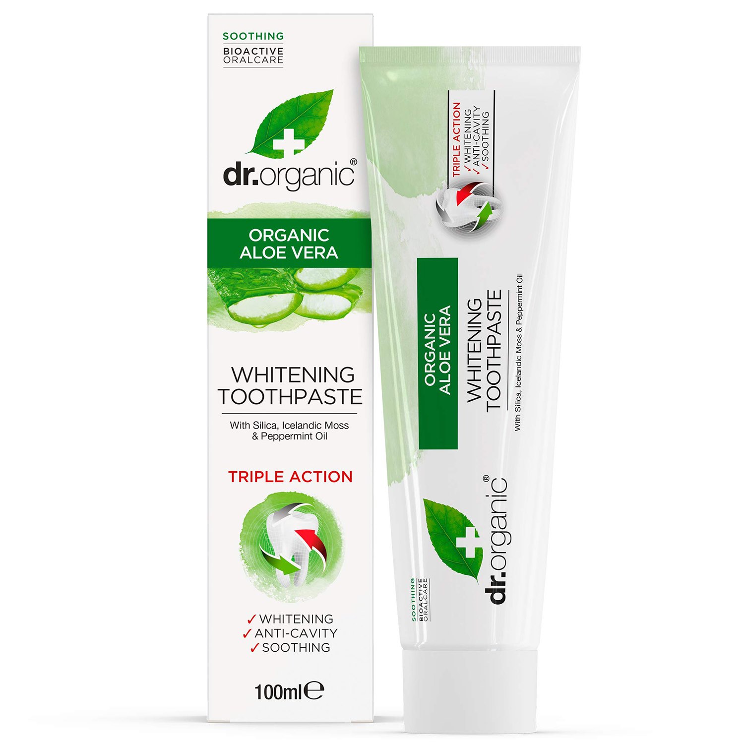 Dr. Organic Aloe Vera Toothpaste, 100 ml