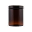 Glasburk med lock - Brun, 180 ml
