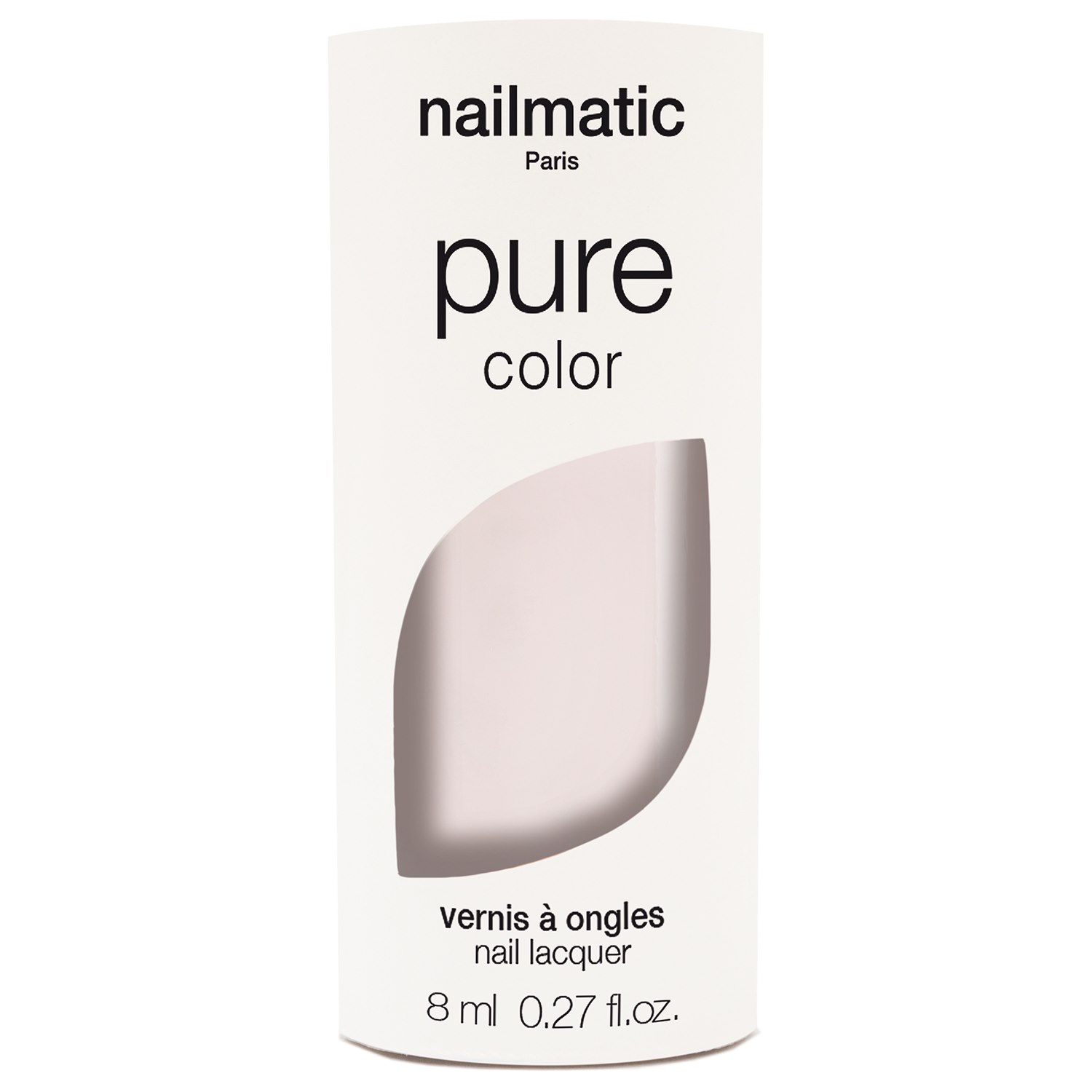 Nailmatic Pure Color Nail Polish 10-free, 8 ml Jeanne - Pink-White