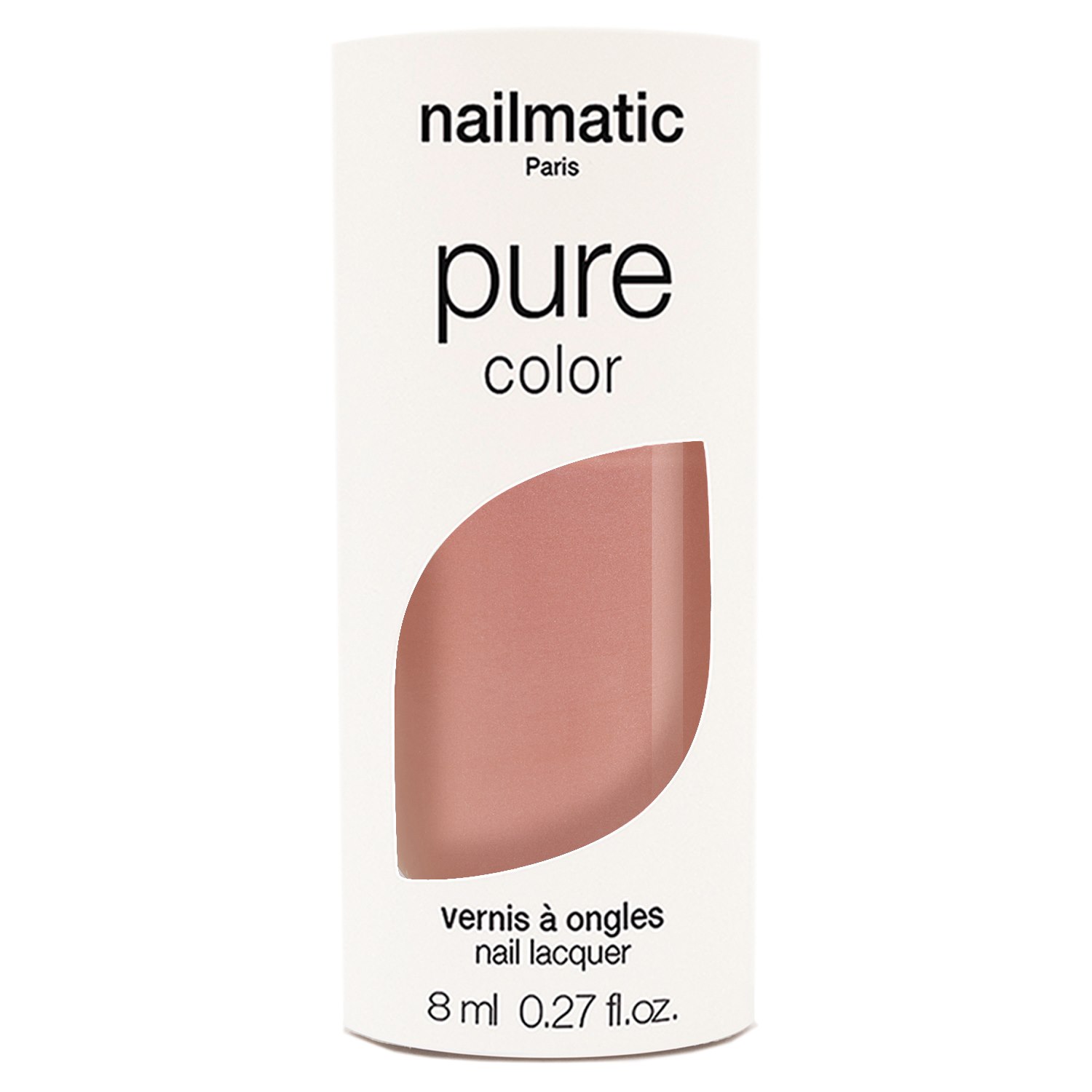 Nailmatic Pure Color Nail Polish 10-free, 8 ml Luisa - Pearly Pinkish Beige