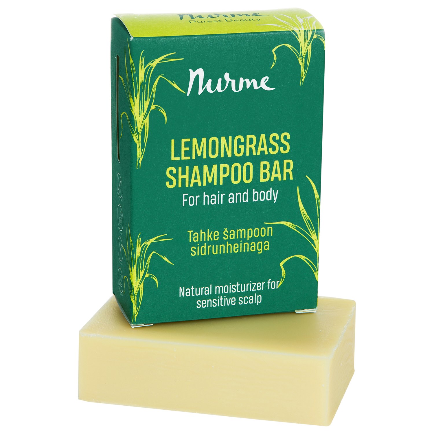 Nurme Lemongrass Shampoo Bar, 100 g