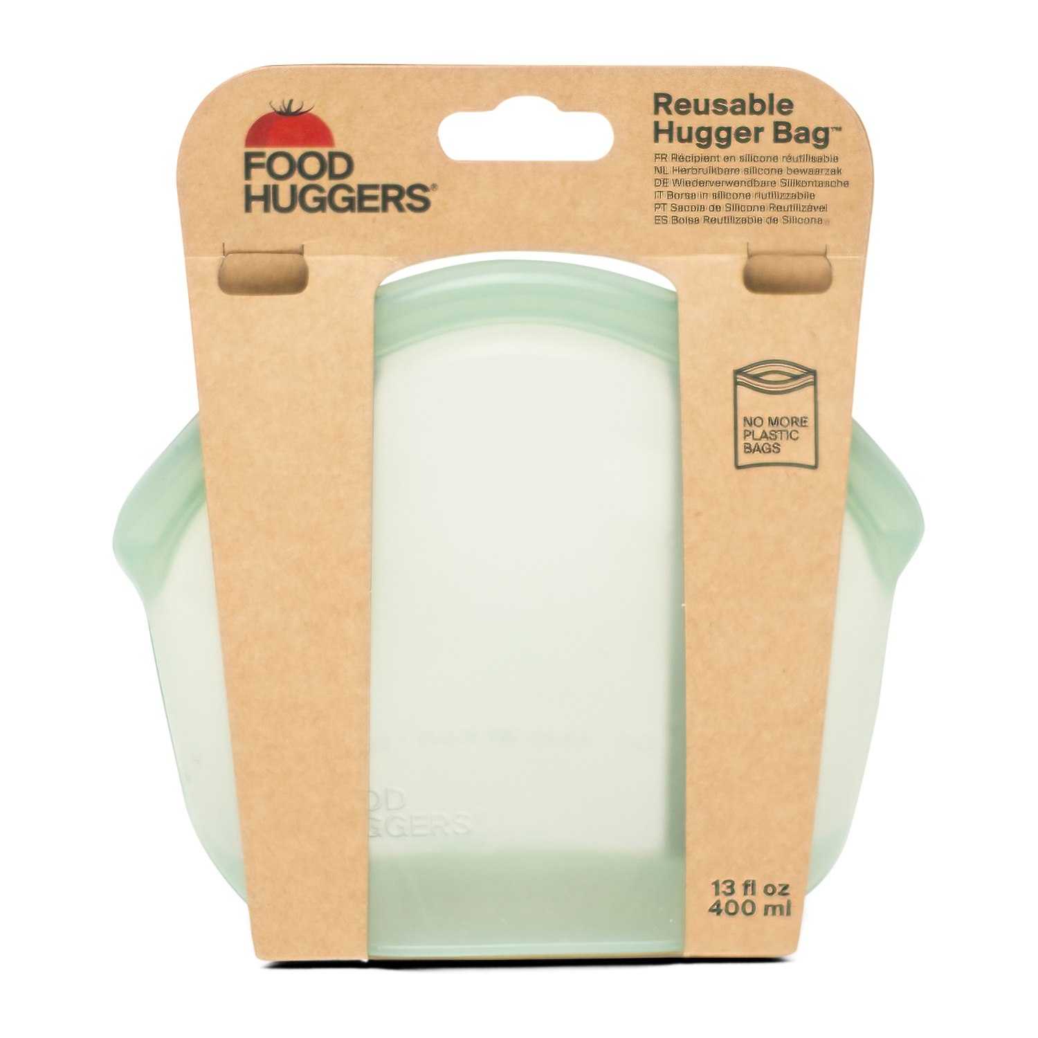 Food Huggers Hugger Bag Förvaringspåse Silikon - Juniper Clear 400 ml