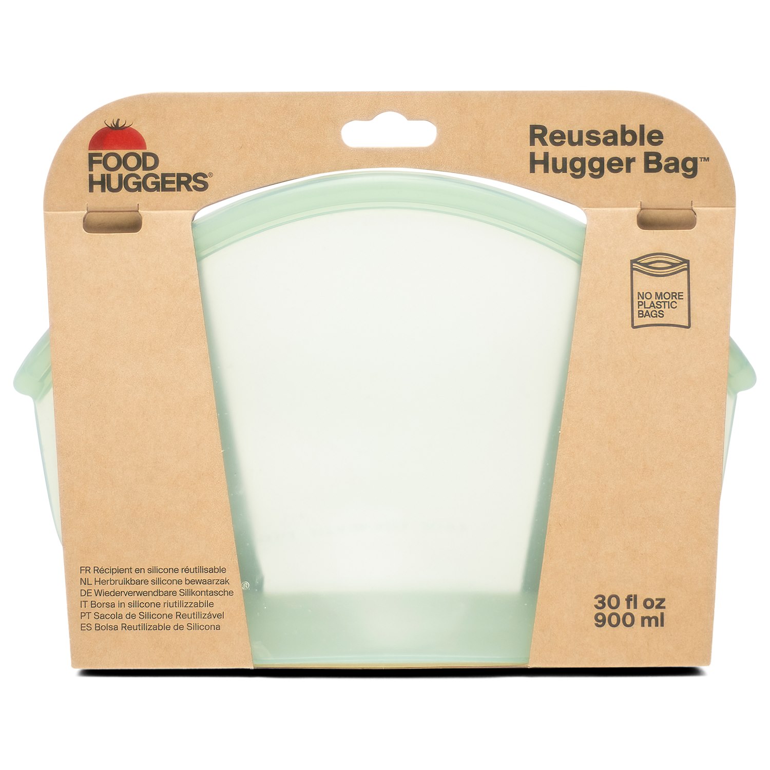 Food Huggers Hugger Bag Förvaringspåse Silikon - Juniper Clear 900 ml