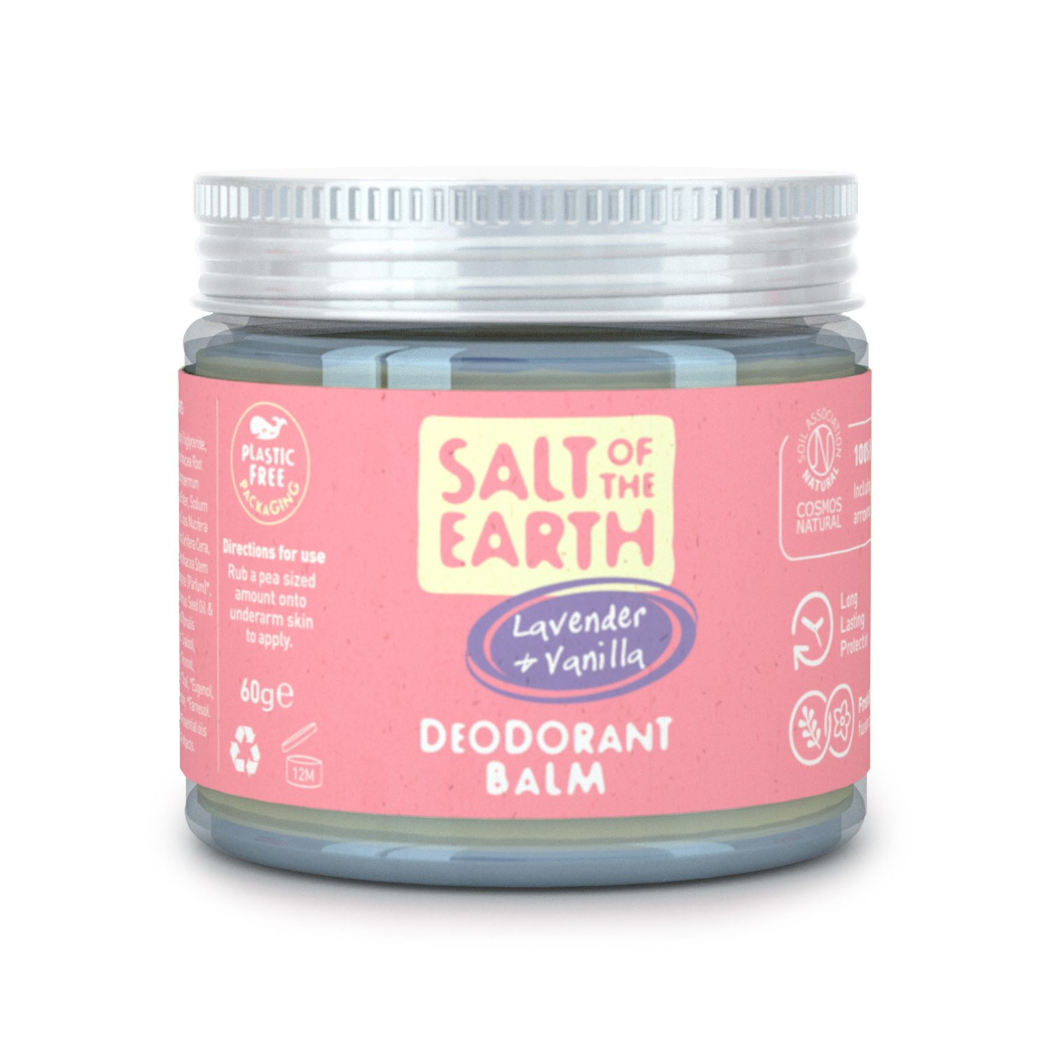 Salt of the Earth Lavender & Vanilla Natural Deodorant Balm, 60 g