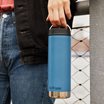Klean Kanteen TKWide Isolerad Flaska med Cafékork - Real Teal, 473 ml
