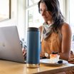 Klean Kanteen TKWide Isolerad Flaska med Cafékork - Real Teal, 473 ml