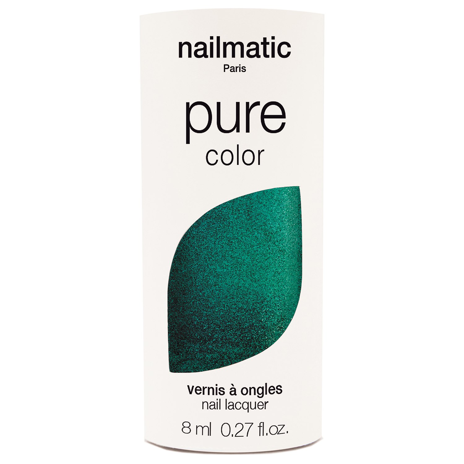 Nailmatic Pure Color Nail Polish 10-free, 8 ml Chelsea - Pearly Emerald
