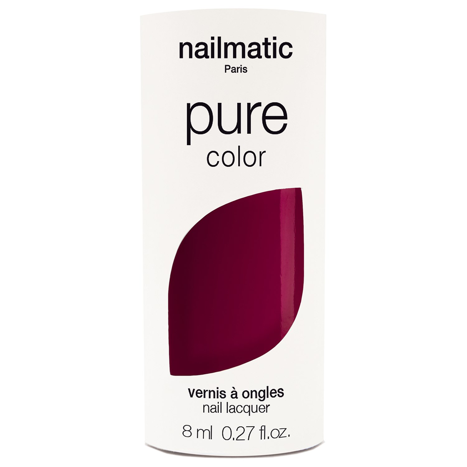 Nailmatic Pure Color Nail Polish 10-free, 8 ml Faye - Red Burgundy
