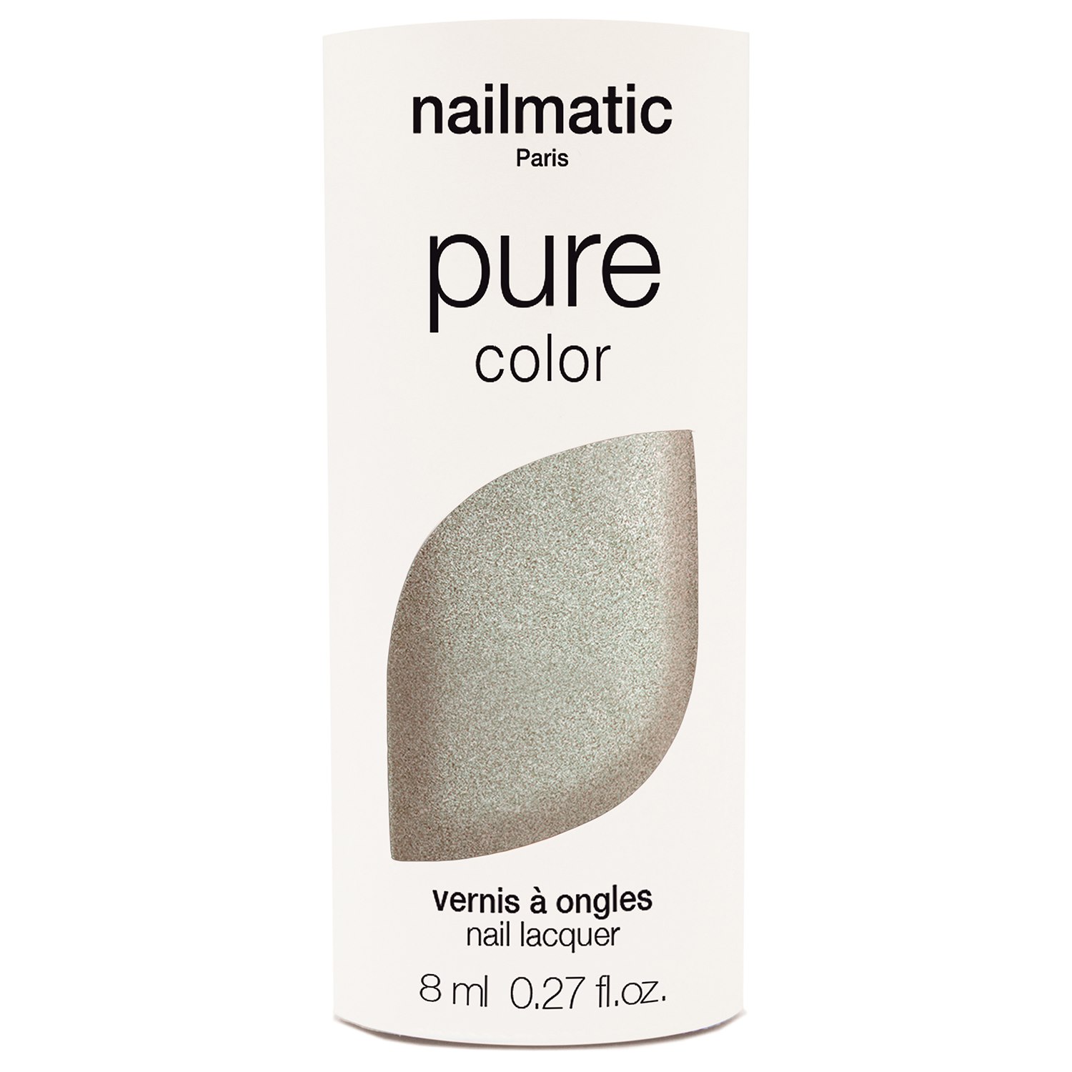 Nailmatic Pure Color Nail Polish 10-free, 8 ml Victoria - Metallic Silver