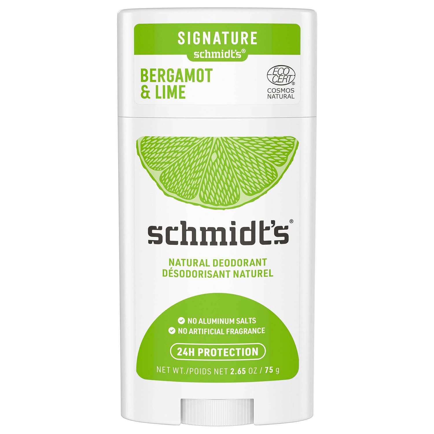 Schmidts Naturals Deodorant Stick Bergamot + Lime, 92 g