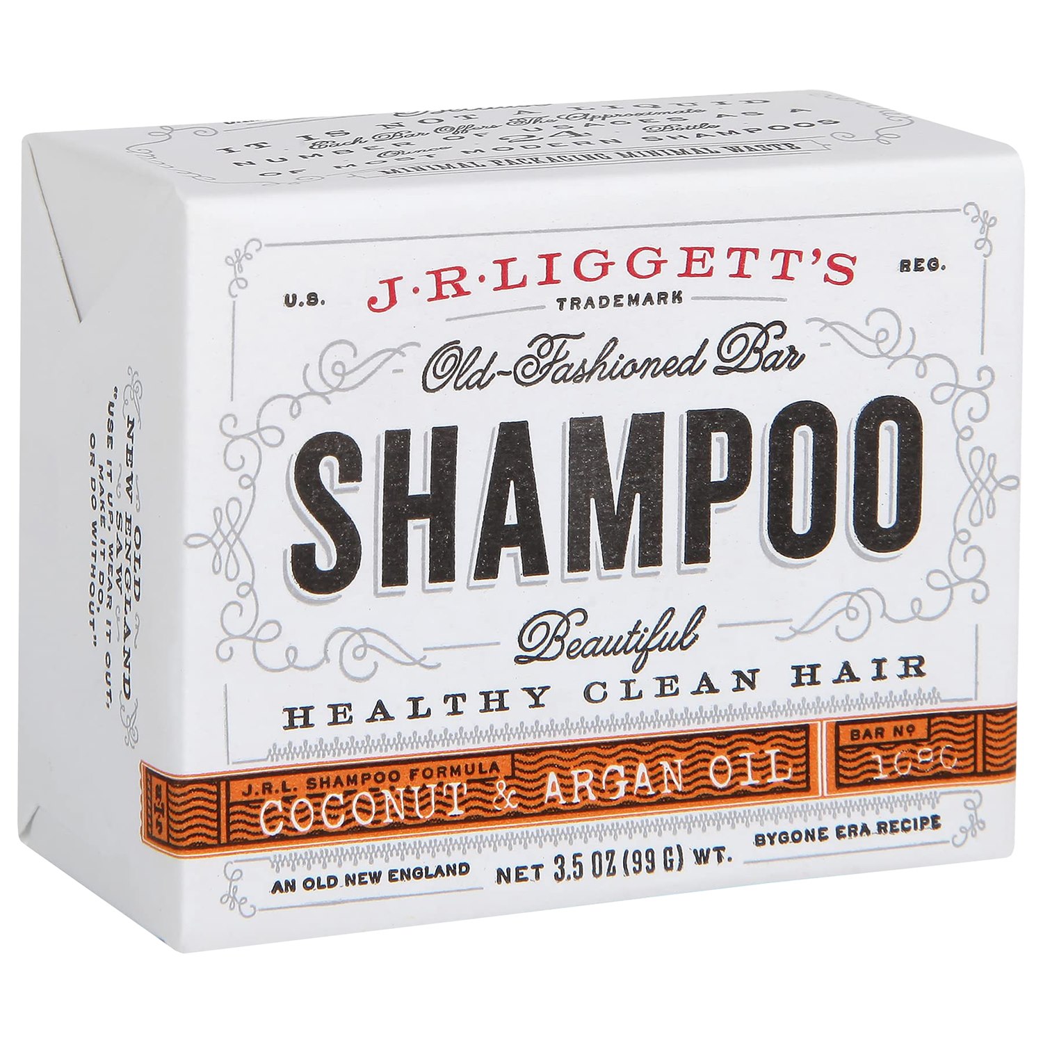 værst fumle Mauve J.R. Liggetts Old-Fashioned Coconut & Argan Oil Shampoo Bar - Jordklok.se