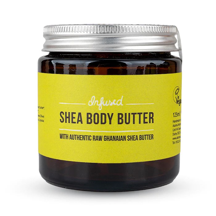 Akoma Shea Body Butter with Lemongrass & Sweet Almond Oil, 125 ml