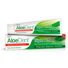 AloeDent Aloe Vera Triple Action Fluoride Toothpaste, 100 ml
