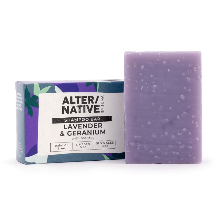 Alter/native Naturlig Handgjord Schampotvål Lavender & Geranium, 95 g