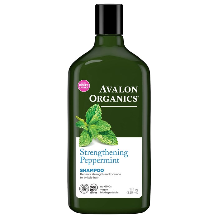 Avalon Organics Strengthening Peppermint Shampoo, 325 ml
