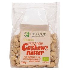 Biofood Ekologiska Cashewnötter Hela, 250 g