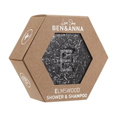 Ben & Anna Elm Wood Shower & Shampoo Bar, 60 g