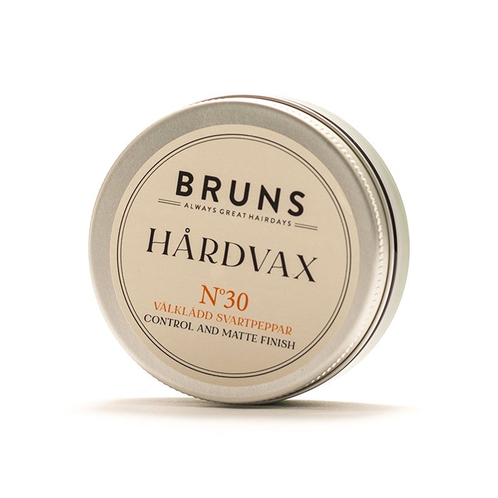 BRUNS Hårdvax Nº30 - Välklädd Svartpeppar, 50 ml
