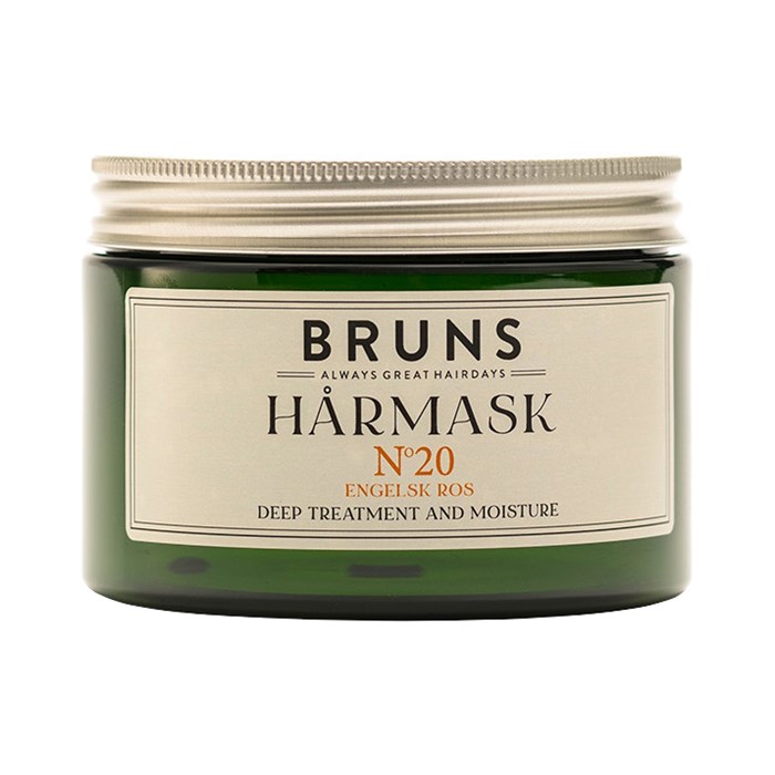 BRUNS Hårmask Nº20 - Engelsk Ros, 350 ml