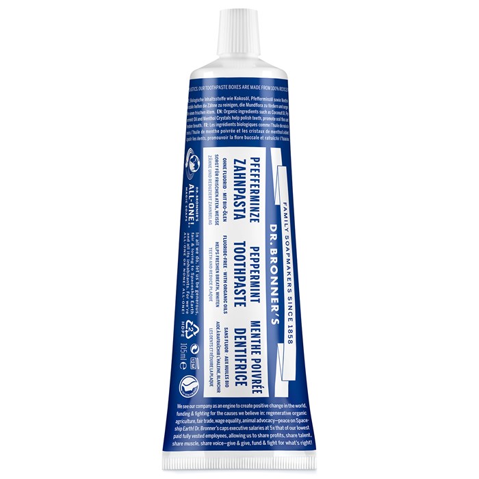 Dr. Bronner’s Peppermint Toothpaste, 105 ml