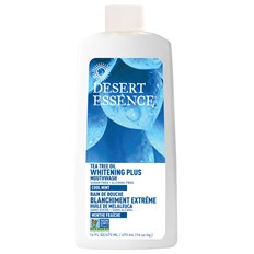 Desert Essence Tea Tree Oil Whitening Plus Mouthwash - Cool Mint, 473 ml