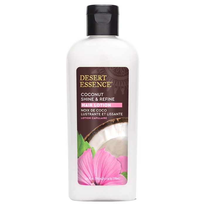 Desert Essence Coconut Shine & Refine Hair Lotion, 190 ml