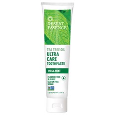 Desert Essence Tea Tree Oil Ultra Care Toothpaste - Mega Mint, 176 g