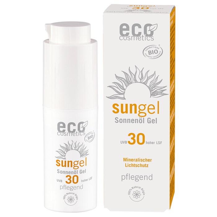 Eco Cosmetics Ekologiskt Solgel för ansiktet SPF 30, 30 ml