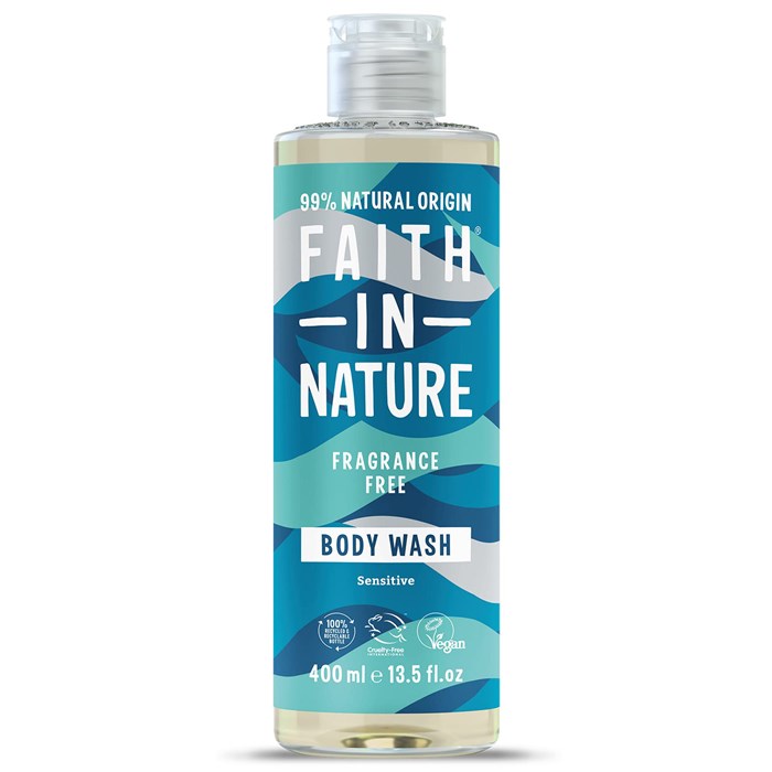 Faith in Nature Fragrance Free Body Wash, 400 ml