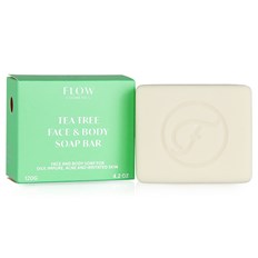 Flow Cosmetics Ekologisk Ansikts- & Kroppstvål Tea Tree, 120 g