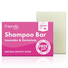 Friendly Soap Shampoo Bar Lavender & Geranium, 95 g