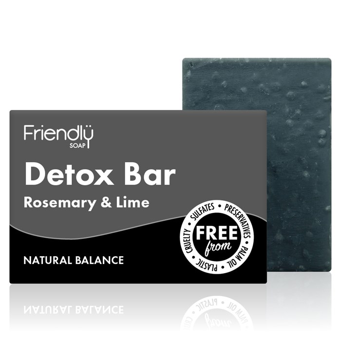 Friendly Soap Detox Bar Rosemary & Lime, 95 g