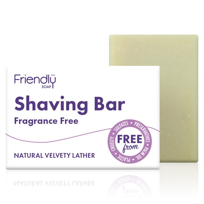 Friendly Soap Shaving Bar Fragrance Free, 95 g
