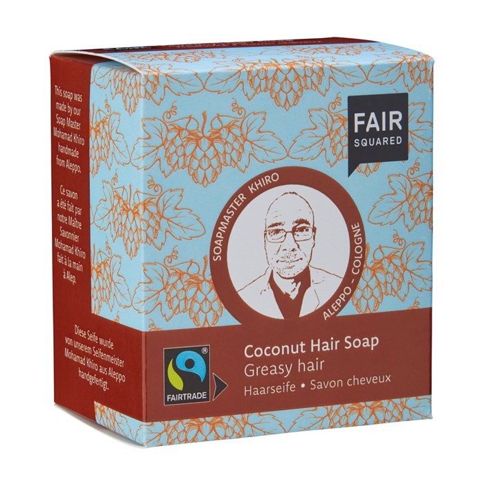 Fair Squared Coconut Hair Soap Greasy Hair, 2 x 80 g