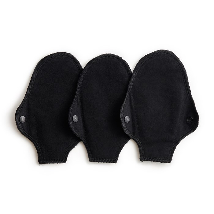 Imse Tvättbara Trosskydd String - Black, 3-pack