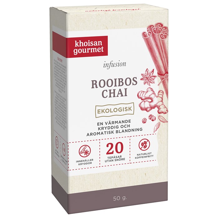 Khoisan Gourmet Rooibos Te Chai, 20 påsar